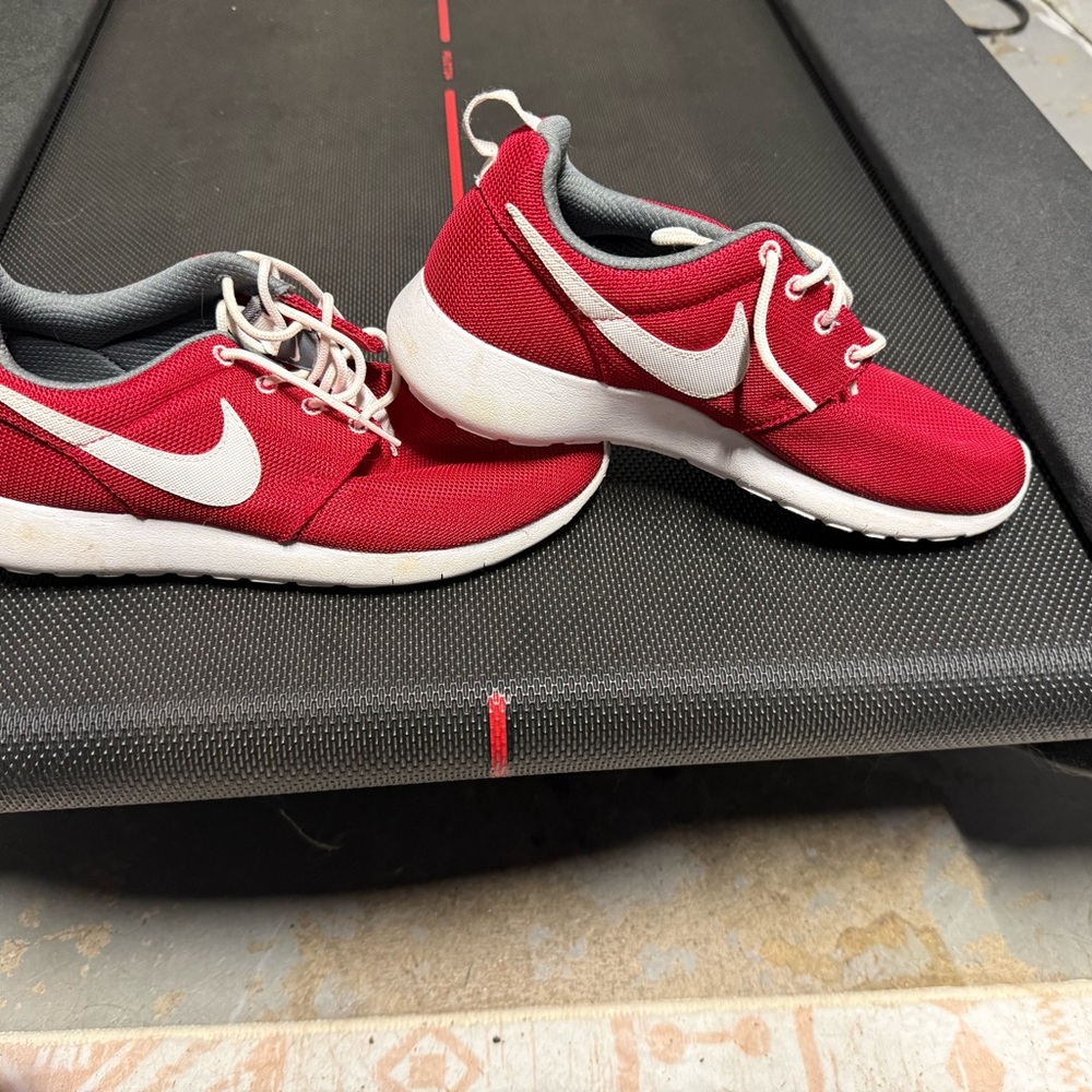 Nike Crimson and White Athletic Shoes